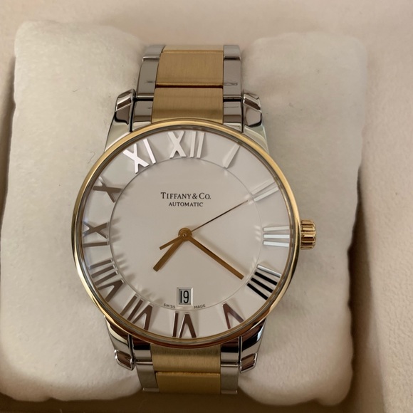 Tiffany 18k yellow gold atlas watch - Picture 1 of 5